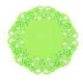 Flowers Round Silicone Coasters Candy Color Insulation Pads Placemats Cup Mats